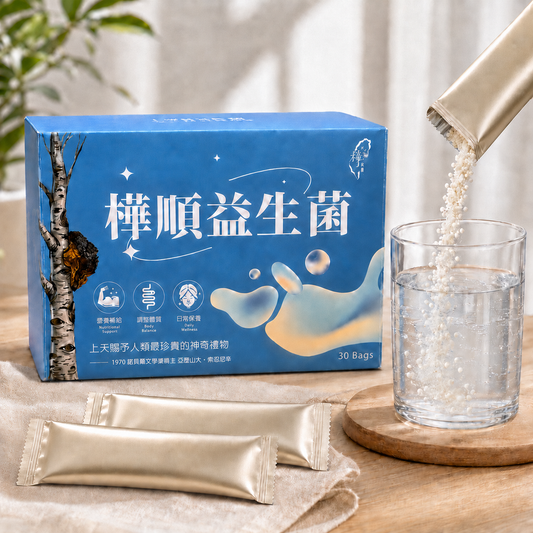 樺順益生菌|12株優質益菌|每日輕鬆補給|30入/盒