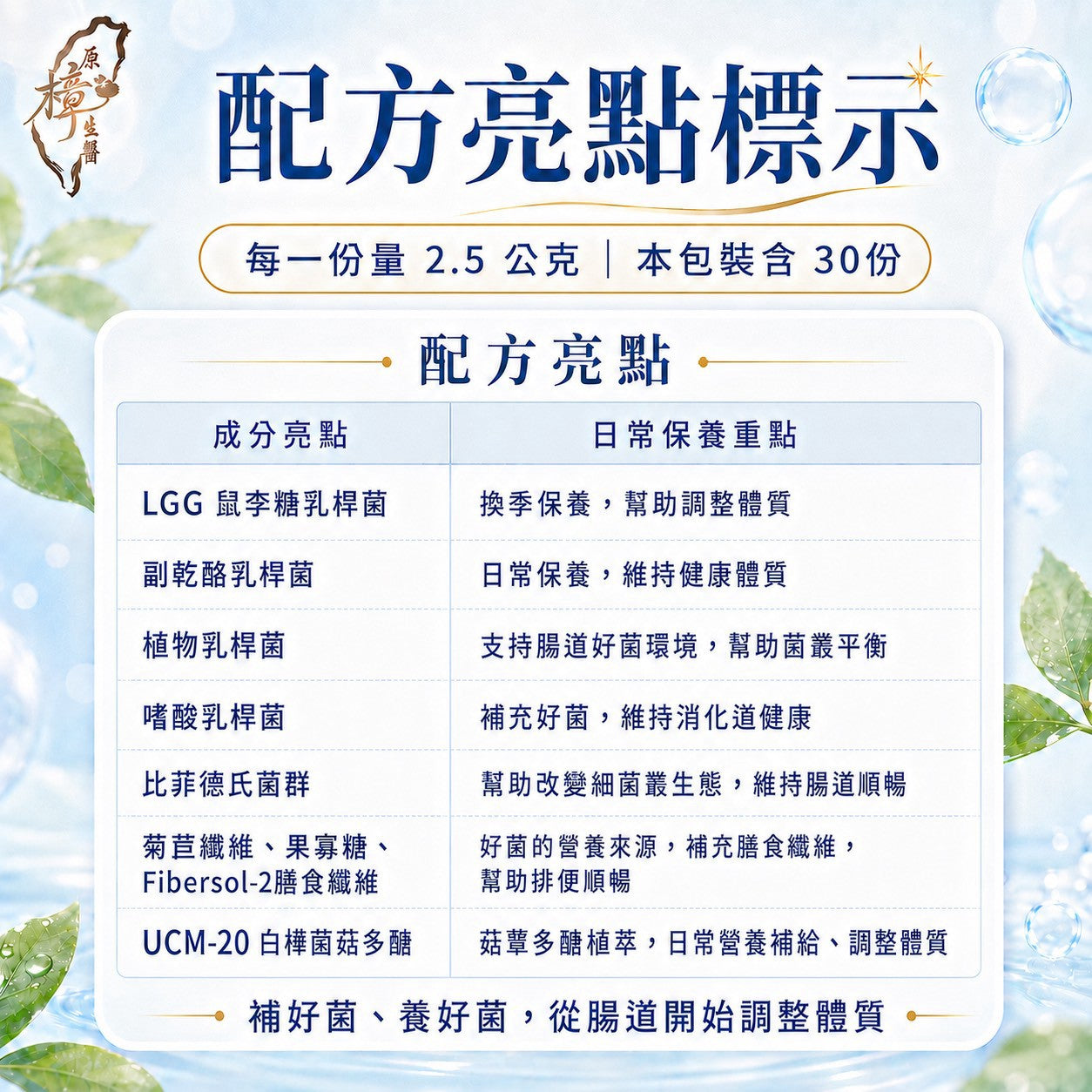 樺順益生菌(奶素)｜12株優質益菌｜每日輕鬆補給｜30入/盒
